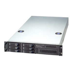 Chenbro RM21706T, 2U RM, 6x HS SATA2/FDD+1x 5.25" Ext Bays, 2x 500W P.S
