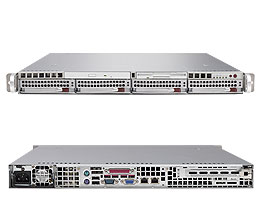 SuperServer 6015B-8+, 2x LGA771/QC, Video, 2x GB Lan, 4x HS SCSI+Raid, DDR2/64GB, 1U/700W