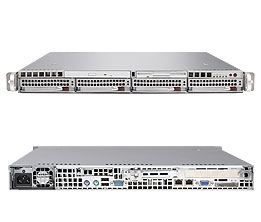 SuperServer 6015P-8, 2x LGA771/QC, Video, 2x GB Lan, 4x HS SCSI+Raid, DDR2/32GB, 1U/700W