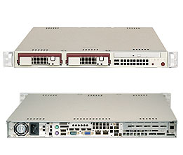 SuperServer 6015V-TLP, 2x LGA771/QC, Video, 2x GB Lan, 2x HS SATA2+Raid, DDR2FBD(16GB), 1U/280W LV