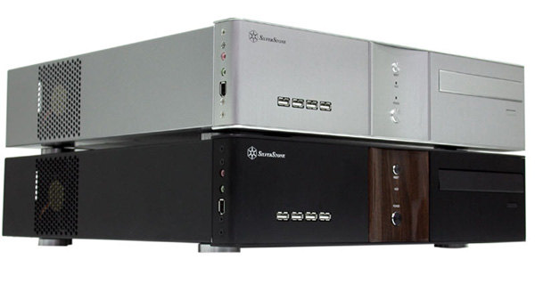 SilverStone LC11-B300, Black F Alum, 1x 5.25"/3x 3.5" Bays, 300W HTPC Slim Desktop Case