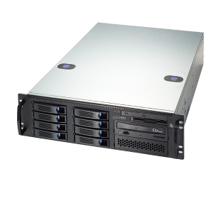 Chenbro RM31408, 3U RM, 8x HS SATA Bays/2x CHs Backplane, 650W P.S