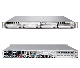 Super 1011M-UR, 1x AM2 Opt/DC, PCI-e(8x), Video, 2x GB Lan, 4x HS SATA+Raid, DDR2(8GB), 1U RM, 450W