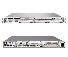 SuperServer 6015X-3(2U-in-1U), 2x LGA771/QC, Video, 2x GB Lan, 3x HS SAS+Raid, DDR2(32GB), 1U/700W