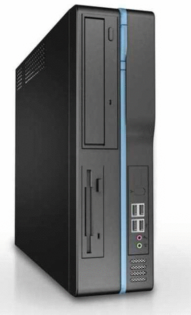 In-Win BL631, Black Slim Desktop, 1x 5.25"/1x 3.5" Ext + 2x 3.5" Int Bays, 300W P.S