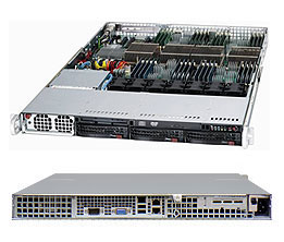 Supermicro SC818A-1400, 1U RM, 3x HS SAS/SATA+1x Slim CD Bays, 1400W, 80+