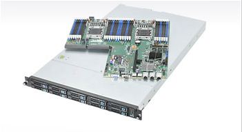 Quanta X12RS-3, 2x X9/8C, Video, 2x GB NIC, 4x 3.5" HS SATA2/3, IPMI, D3(768GB), 1U/750W, 80+