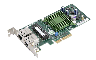 Supermicro AOC-SG-i2, LP 2x GB Lan PCI-e(x4) NIC