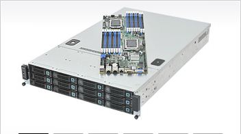 Quanta S215-X22RK-3, 2x 6300/12C, Video, 2x GB NIC, 12x 3.5" HS Bays, IPMI, D3(512GB), 2U/1000W