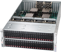 Supermicro SC418E16-R1K62, 4U RM, 24x (Up to 48x w/SAS2 Exp) 2.5" HS Bays,1x E16/SAS2 Exp,1620W(1+1)
