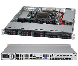 Super 1018D-73MTF,C222/LGA1150,Video,2x GB Lan,8x HS 2.5" SAS2/SATA3 Bays,IPMI,DDR3/32GB,1U/330W,80+