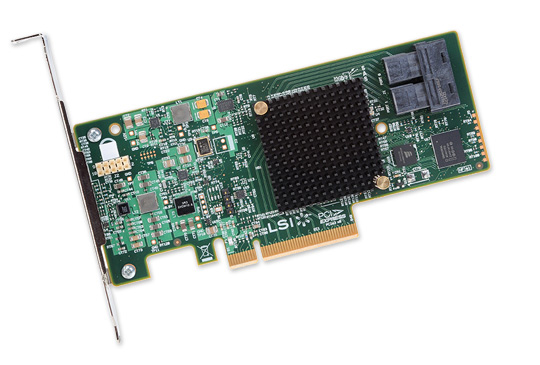 Broadcom SAS 9300-8i, LP 8-CHs, 12Gb/s PCI-e SAS3 HBA, *Kit*
