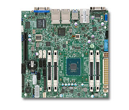 Supermicro A1SRi-2758F, Atom-C2758, Video, 4x GB Lan, 6x SATA2/3, IPMI, SO-Dimm DDR3(32GB)