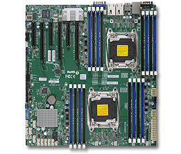 Super X10DRi, 2x E5-2600v4/22C, Video, 2x GB/i350 LAN, 10x SATA3(C612)+R, IPMI, DDR4(2TB)