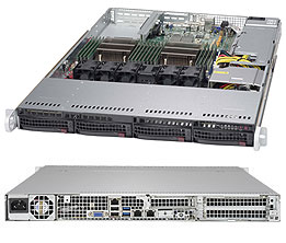 Super 6018R-TDW, 2x E5-2600v4, WIO, Video, 2x GB/i350, 4x HS SATA3(C612), IPMI, D4(2TB), 1U/600W
