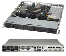 Super 1028R-MCTR, 2x E5-2600v4, Video,2x10GB/X540+2xGB,8xHS 2.5" SAS3(LSI3108),IPMI,D4(1TB),1U/R600W