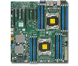 Super X10DRH-iLN4, 2x E5-2600v4/22C, Video, 4x GB/i430 LAN, 10x SATA3(C612)+R, IPMI, DDR4(2TB)