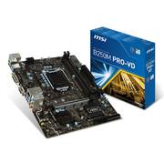 MSI B250M PRO-VD LGA1151/ Intel B250/ DDR4/ SATA3&USB3.1/ M.2/ A&GbE/ MicroATX Motherboard