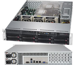 Super 6029P-TR, 2x LGA3647, 6x PCIe, Video, 2x 1GB/X722, 8x HS SATA3(C622)+R, IPMI,D4(2TB),2U/R1000W