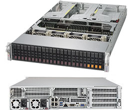 Super 2049U-TR4, 4x LGA3647, 11x PCI-e,Video,4x 1GB,24x HS 2.5" SATA3(C621)+R,IPMI,D4(6TB),2U/R1600W