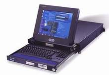 2U Rackmount 13.3" TFT LCD Monitor Keyboard Drawer, w/8 Port KVM Switch