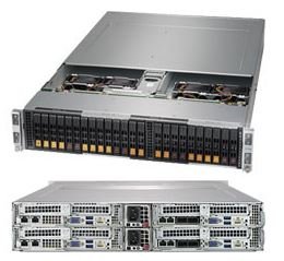 Super 2123BT-HNC0R,4xNodes,2xAMD 7000,Video,1xSIOM,6xHS 2.5" SAS3(3008/IT),IPMI,D4(2TB),2U RM,R2200W