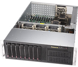 Super 6039P-TXRT, 2x LGA3647, Video, 2x 10GB/X550, 8x HS SATA3 Bays+R, IPMI, D4(2TB), 3U/R980W