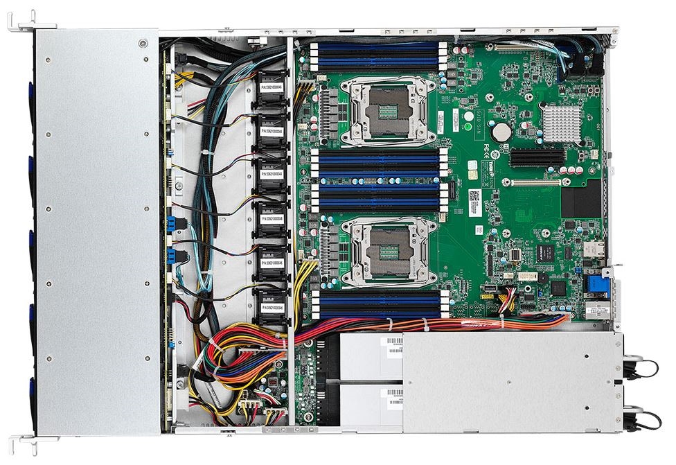 Tyan System B7076G62BV10HR 1U Rackmount E5-2600v3 C612 2xLGA2011 10x2.5inch Hot-Swap 6x4cm Fan Brown