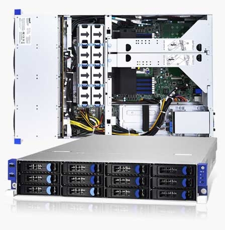 Tyan System B7102T76V12HR-2T-G Thunder SX 2U Xeon C621 S3647 DDR4 SATA Brown Box