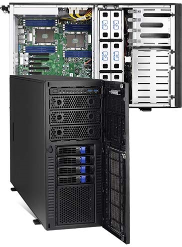 Tyan System B7105F48TV4HR-2T-N Thunder HX Dual-Socket Xeon 1.5T DDR4 3.5"/2.5" Hot-Swap Brown Box