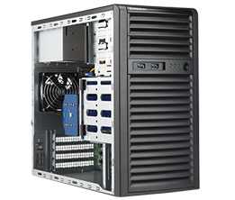 Super 5039C-i, C242/LGA1151, 3x PCI-e,Video, 2x GB Lan,M.2, IPMI,D4/128GB,Mid-Tower,400W