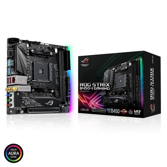 Asus ROG STRIX B450-I GAMING Socket AM4/ AMD B450/ DDR4/ SATA3&USB3.1/ M.2/ WiFi/ A&GbE/ Mini-ITX
