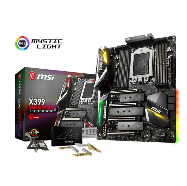 MSI X399 GAMING PRO CARBON AC Socket TR4/ AMD X399/ DDR4/ SATA3&USB3.1/ 4-Way CrossFireX & 4-Way