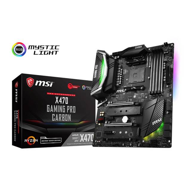 MSI X470 GAMING PRO CARBON Socket AM4/ AMD X470/ DDR4/ SATA3&USB3.1/ 3-Way CrossFireX & 2-Way SLI/