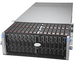 Super 6049SP-E1CR60,2x LGA3647, Video, 2x 10GB/X550, 60x 2.5"/3.5" HS SAS3, IPMI, D4(4TB), 4U/R2000W