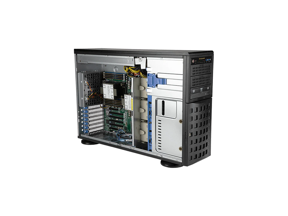 Super 740P-TRT,2xLGA-4189,6xPCIe4.0,Video,2x 10GB LAN,8xHS 3.5" SATA3 Bay,IPM,D4(4TB),4U/Tower/R12KW