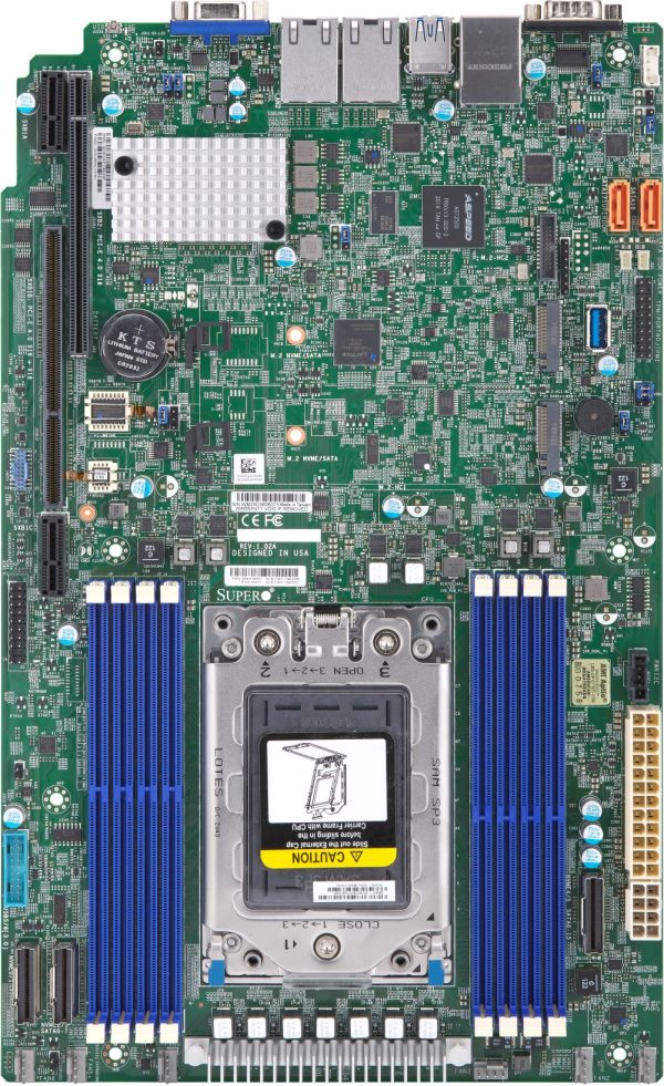 Supermicro H12SSW-iNL,1xAMD 7002/Socket SP3, WIO, VGA, 2x GB/BCM5720L, 16x SATA3/4xNVMe,IPMI,D4(2TB)
