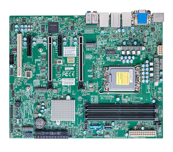 Super X13SAE-F,12th/13th Gen LGA-1700,2xPCI5.0+2xPCI3,VGA,HD Audio,2xGB LAN,8xSATA3+R,IPMI,D5(128GB)