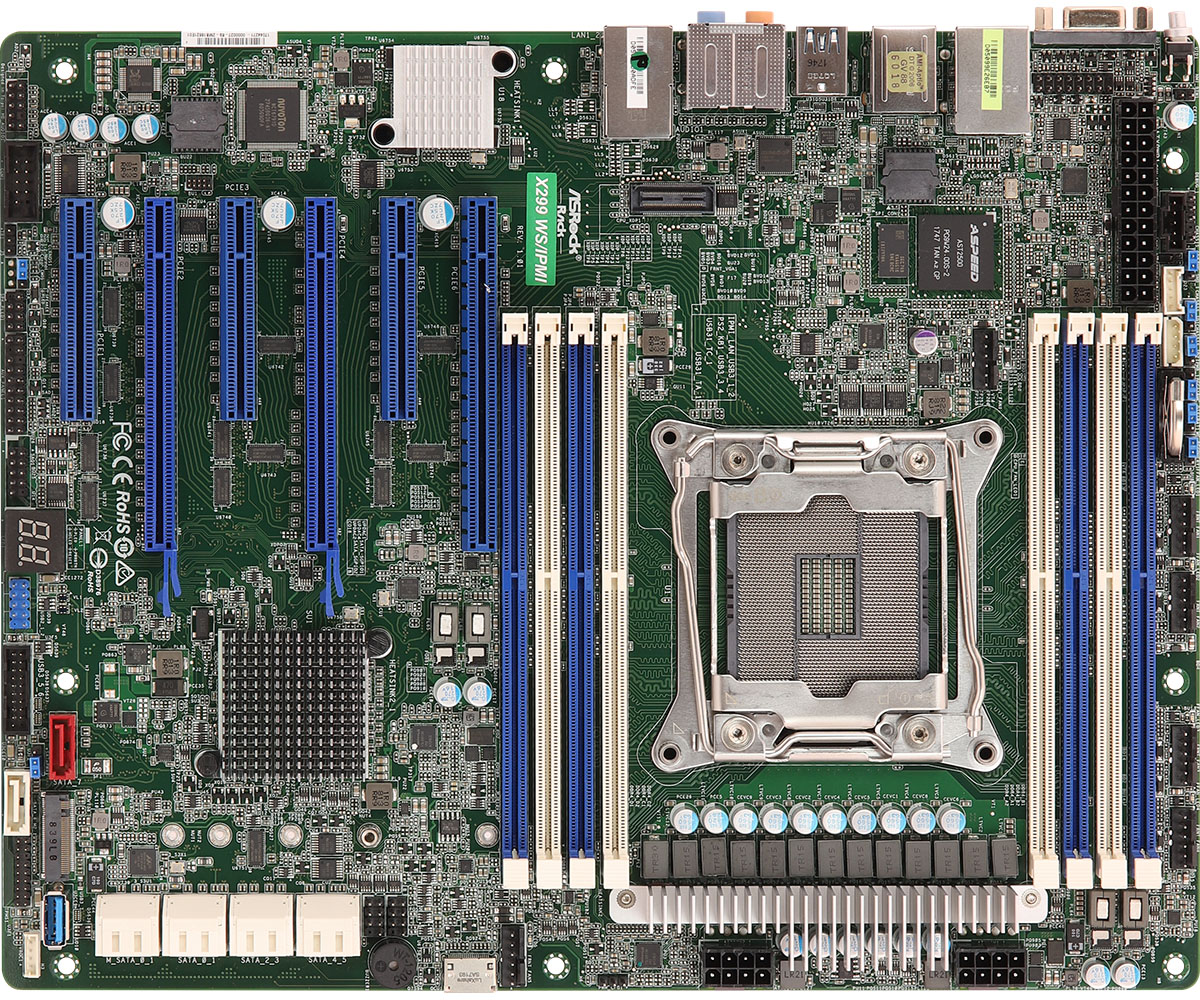 ASRock MB X299 WS IPMI Socket R4 LGA2066 X299 Max.128GB DDR4 ATX