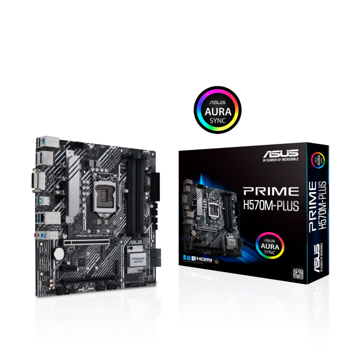 ASUS PRIME H570M-PLUS CSM H570 LGA1200 Max.128GB DDR4 HDMI DP W10 microATX