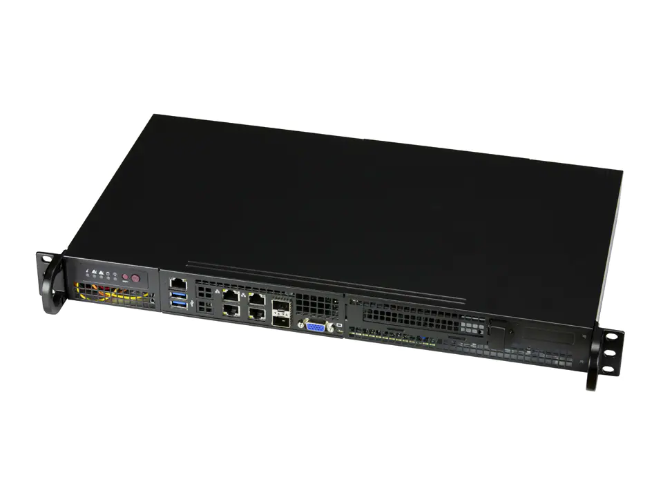 Super 510D-10C-FN6P,Xeon D-1747NTE,Video,4xGB+2x25G/SFP28 LAN,4x2.5",IPMI,D4/256GB,1U/200W,AC-DC,IoT
