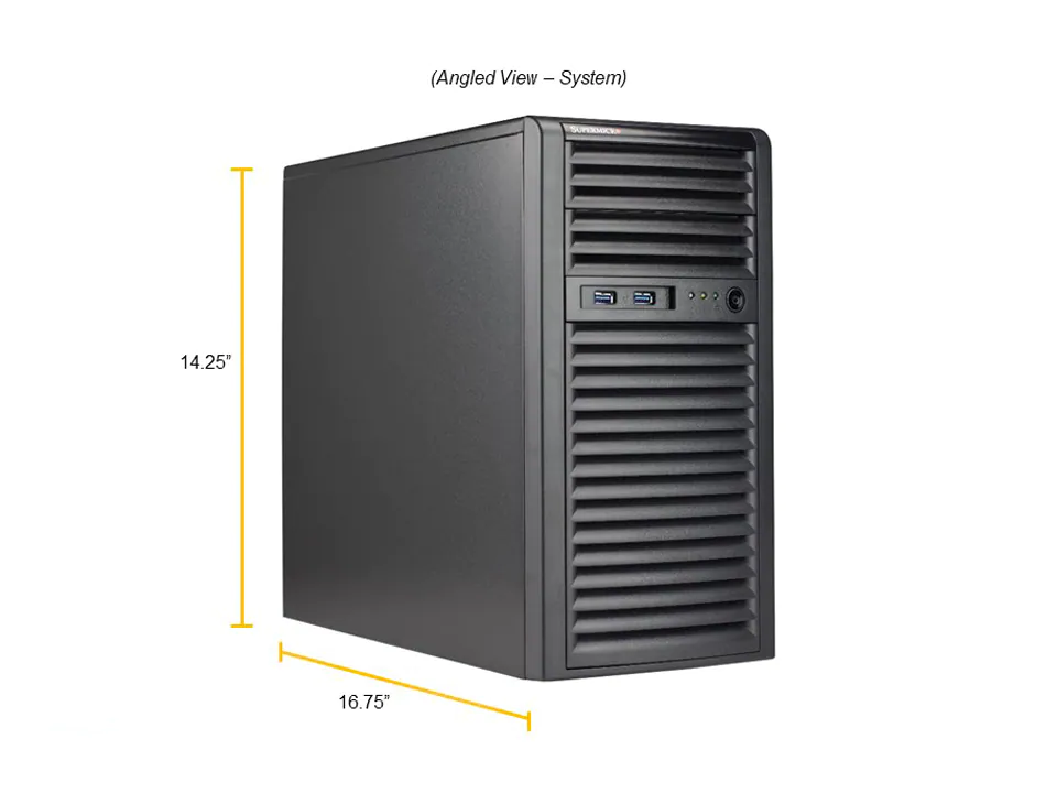 Super 530T-i, LGA1200/E-2300, 4x PCI-e, Video, 2x GB Lan, 6x SATA3, IPMI, D4/128GB, Mid-Tower, 400W