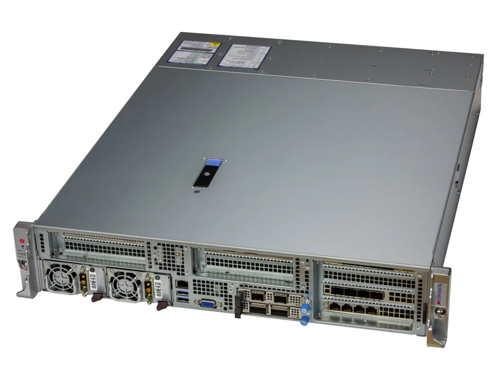 Super 221HE-FTNRD,F I/O,2xLGA4677,8xPCIe,Video,2xAIOM,6xHS 2.5" SATA/NVMe,IPMI,D5(8T),2U/R1300W DC