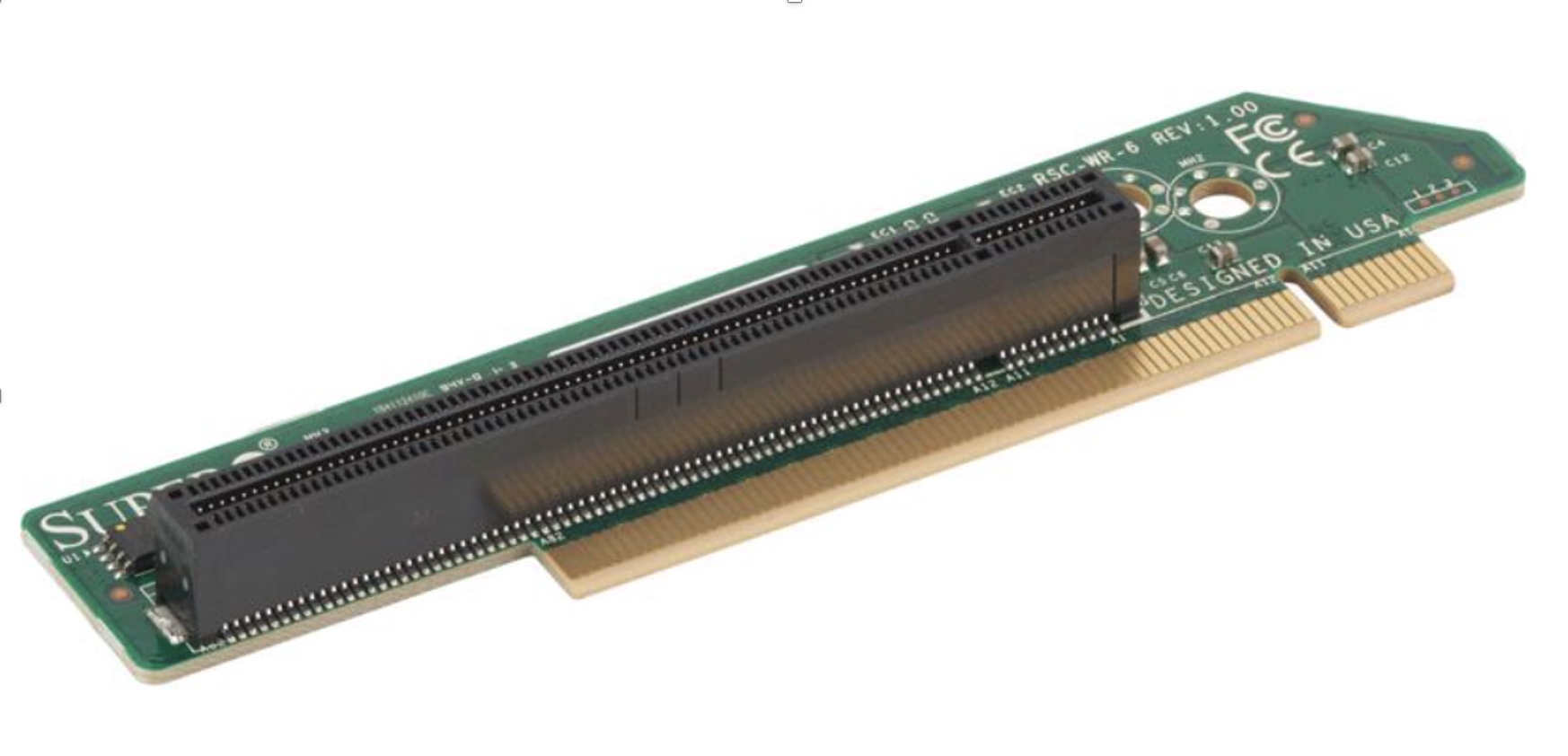 Supermicro 1U RHS WIO Riser card with one PCI-E 4.0 x16 slot,HF,RoHS