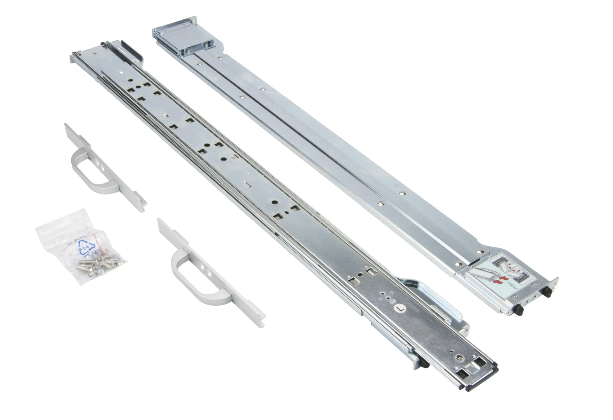 Supermicro 4U-5U Rail Kit MCP-290-00059-0B, RAIL SET+HANDLES, OPTIONAL FOR 4U 17.2"W TOWER