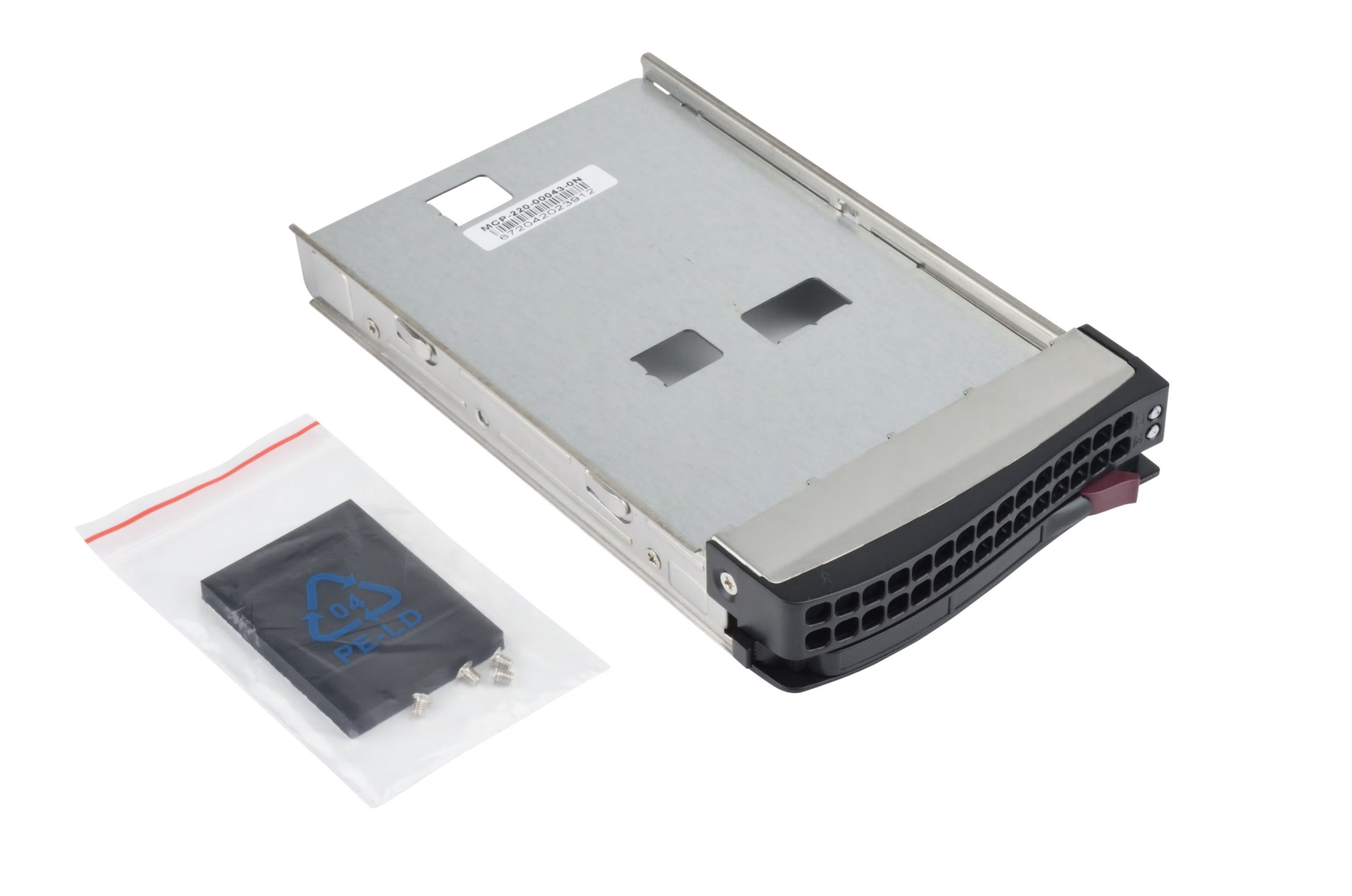 Supermicro 3.5" to 2.5" (Gen 4) Converter Drive Hot Swap Tray, MCP-220-00043-0N