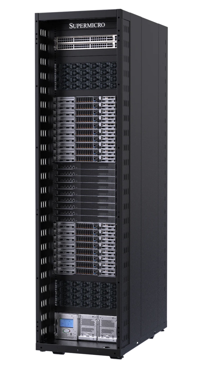 Super SRS-GB300-NVL72, Liquid Cooled Rack-Scale Solution with 72 NVIDIA B300 GPUs and 36 Grace CPUs