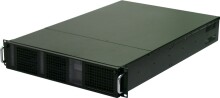 AIC RMC2Q2-G-SWV2S, 2U RM, 6x HS SCSI/U320+1x 3.5" Exposed Bays, 1x Slim CD & FDD, 2x460W P.S