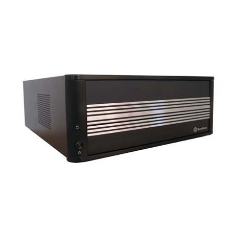 SilverStone LC01-B, Black F Alum, 2x 5.25"/2x 3.5" Ext+4x 3.5" Int Bays, 300W  HTPC Desktop Case