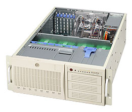 SuperServer 7044A-i, 2x Nocona, 800Mhz, 2x GB Lan, SATA+Raid, DDR(32GB), 4U/645W